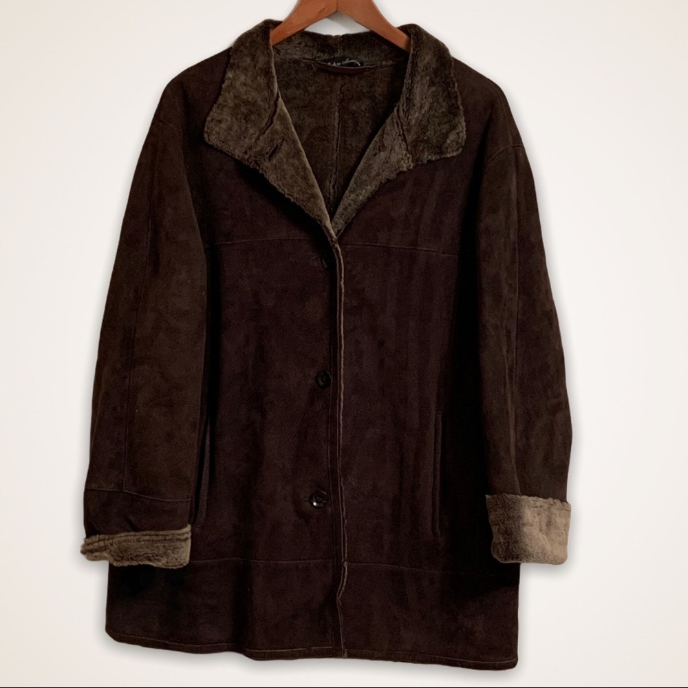 GENUINE SHEARLING JACKET Made in Macedonia Large